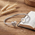 "Faith Over Fear" Mustard Seed Bangle