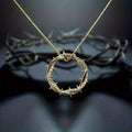 Crown of Thorns Necklace – Circle Pendant