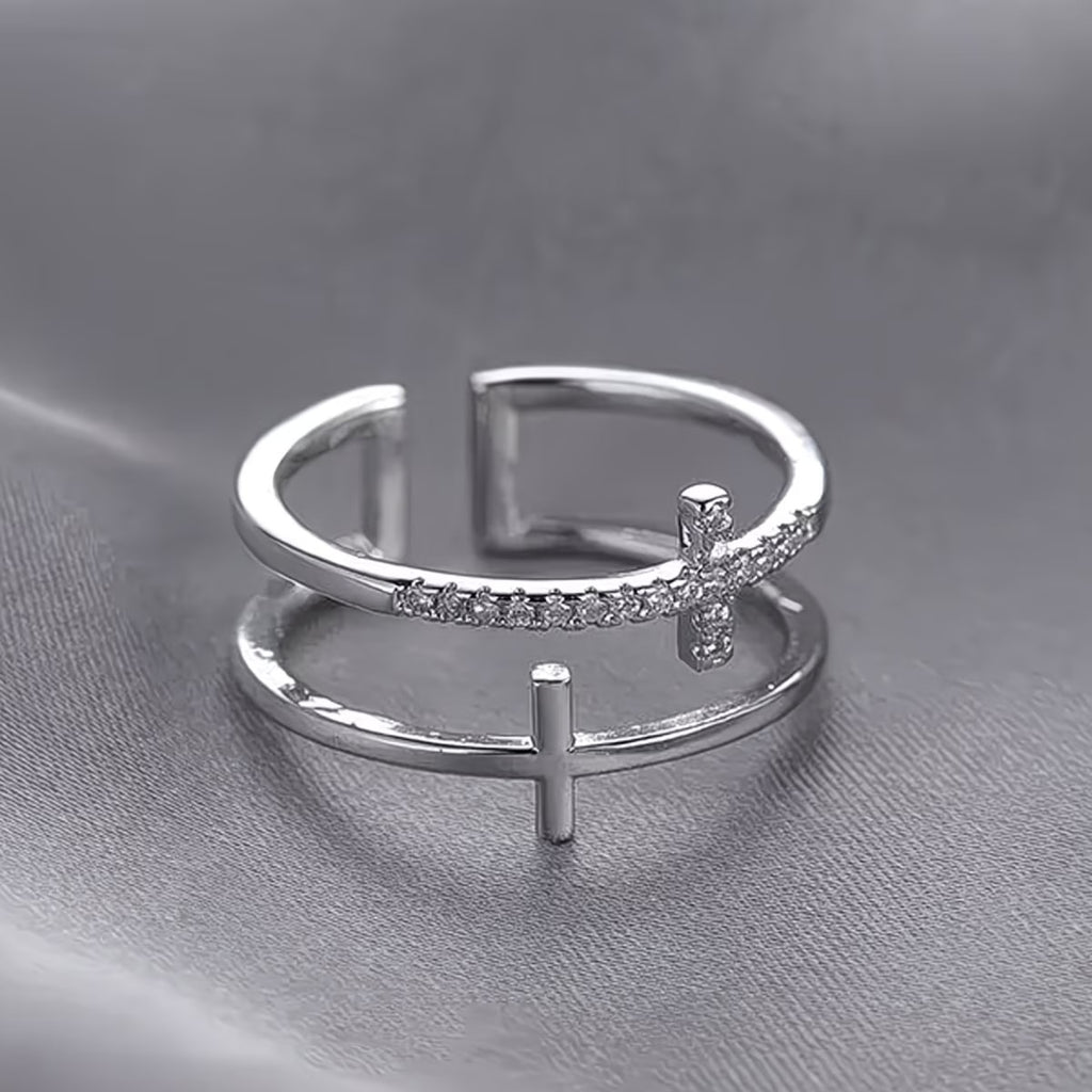 Double-Band Cross Ring