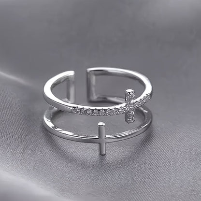 Double-Band Cross Ring