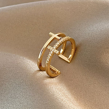 Double-Band Cross Ring