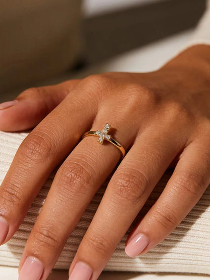 Golden Cross Ring