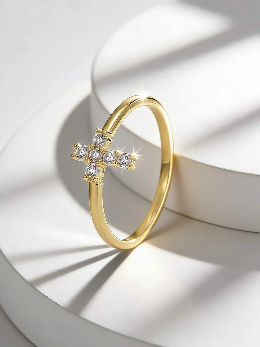 Golden Cross Ring