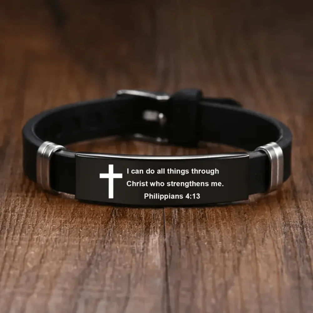 Scripture Bracelet – "I Can Do All Things"